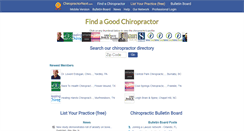 Desktop Screenshot of chiropractornext.com
